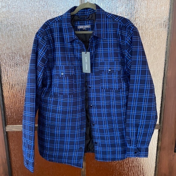 Slate and Stone quilted plaid jacket. Size L NWT - Picture 1 of 5